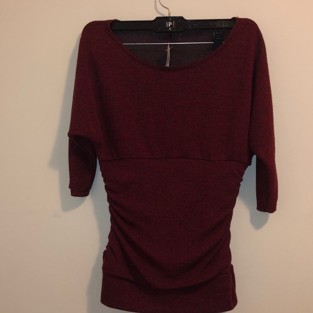 Burgundy dressy/casual top